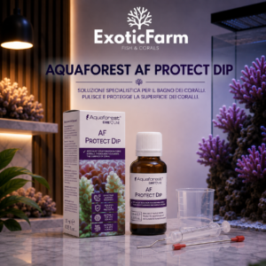 Aquaforest Protect Dip per il dip e la pulizia di coralli SPS, LPS e molli. Ideale prima dell'inserimento in acquario e durante la quarantena.