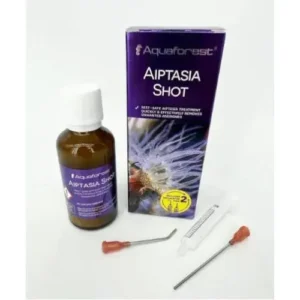 Aquaforest Aiptasia Shot 50 ml è un trattamento mirato contro Aiptasia e Manjano in acquario marino. Formula pronta all'uso ad azione rapida.
