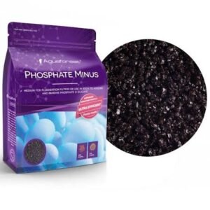 Aquaforest Phosphate Minus è un materiale filtrante per ridurre fosfati e silicati in acquari marini e reef, ideale anche per filtri a letto fluido.
