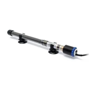 Riscaldatore per acquario da 300 W, regolabile da 20 a 35 °C e completamente sommergibile. Ideale per vasche fino a circa 300 litri netti.
